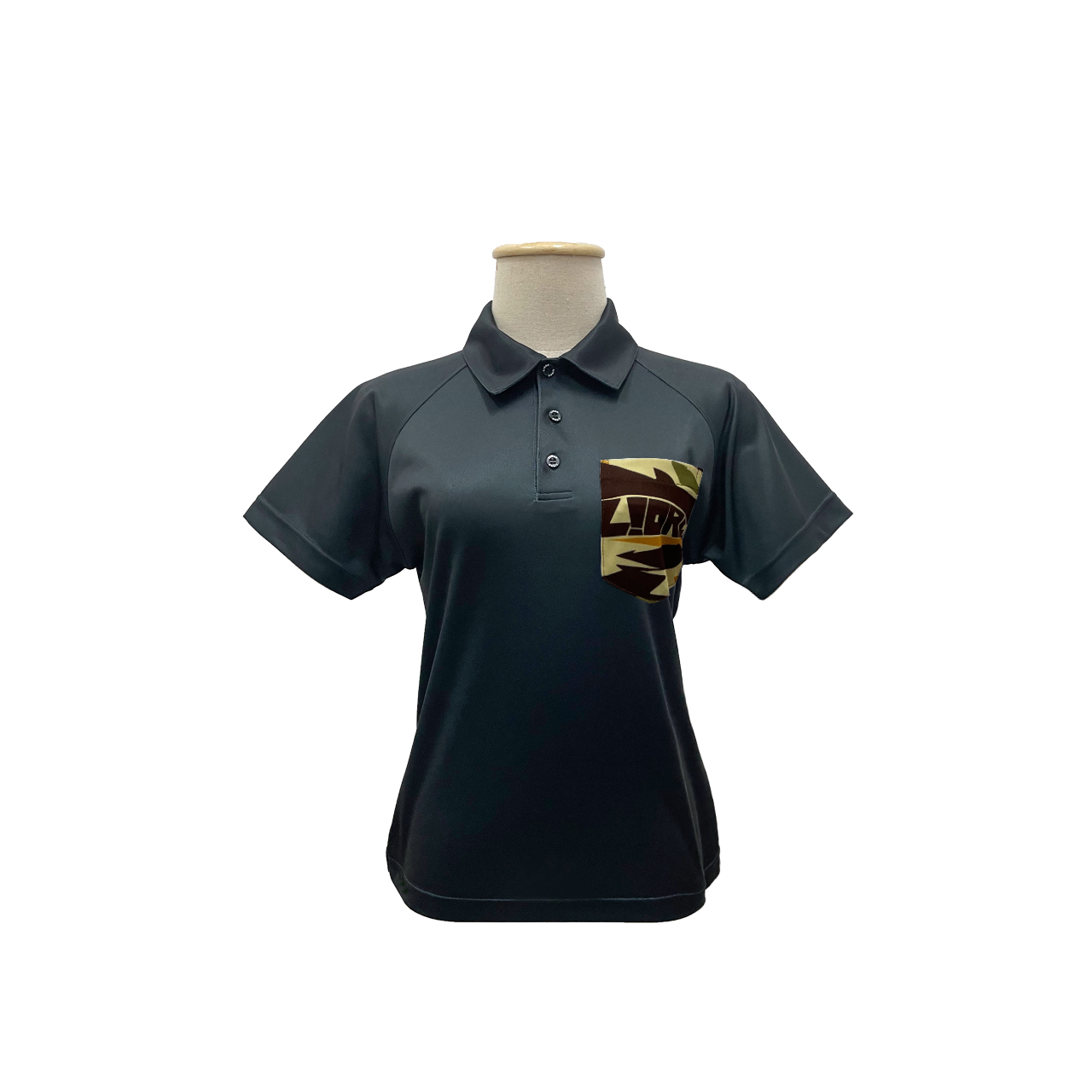 CAMO YELLOW : WOMEN'S POLO SHIRT WITH  POCKETS