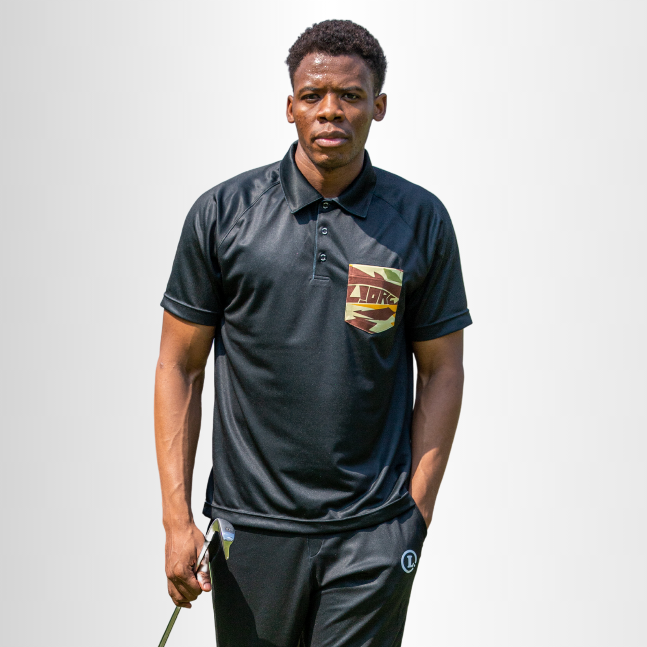 CAMO YELLOW  : MEN'S POLO SHIRT WITH  POCKETS